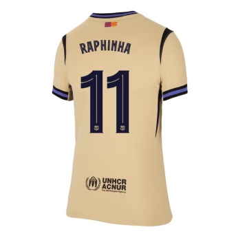 Billige Fotballdrakt Barcelona Raphinha Belloli #11 Replika Bortedrakt Dame 2025-26 Kortermet